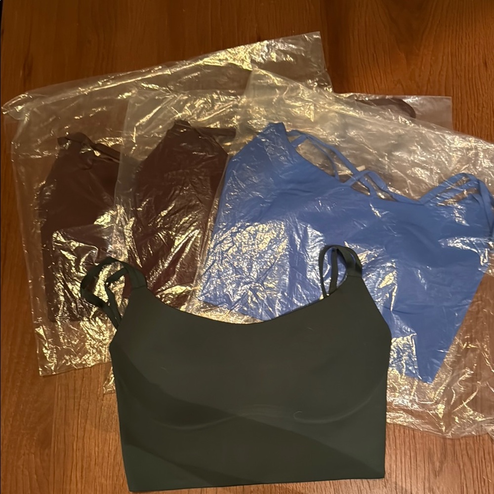 Aerie Sports Bras - Black, Brown, Blue